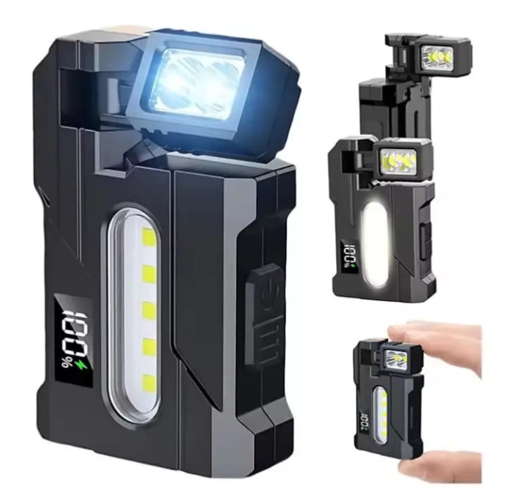 Lampe torche rechargeable multi-fonctions